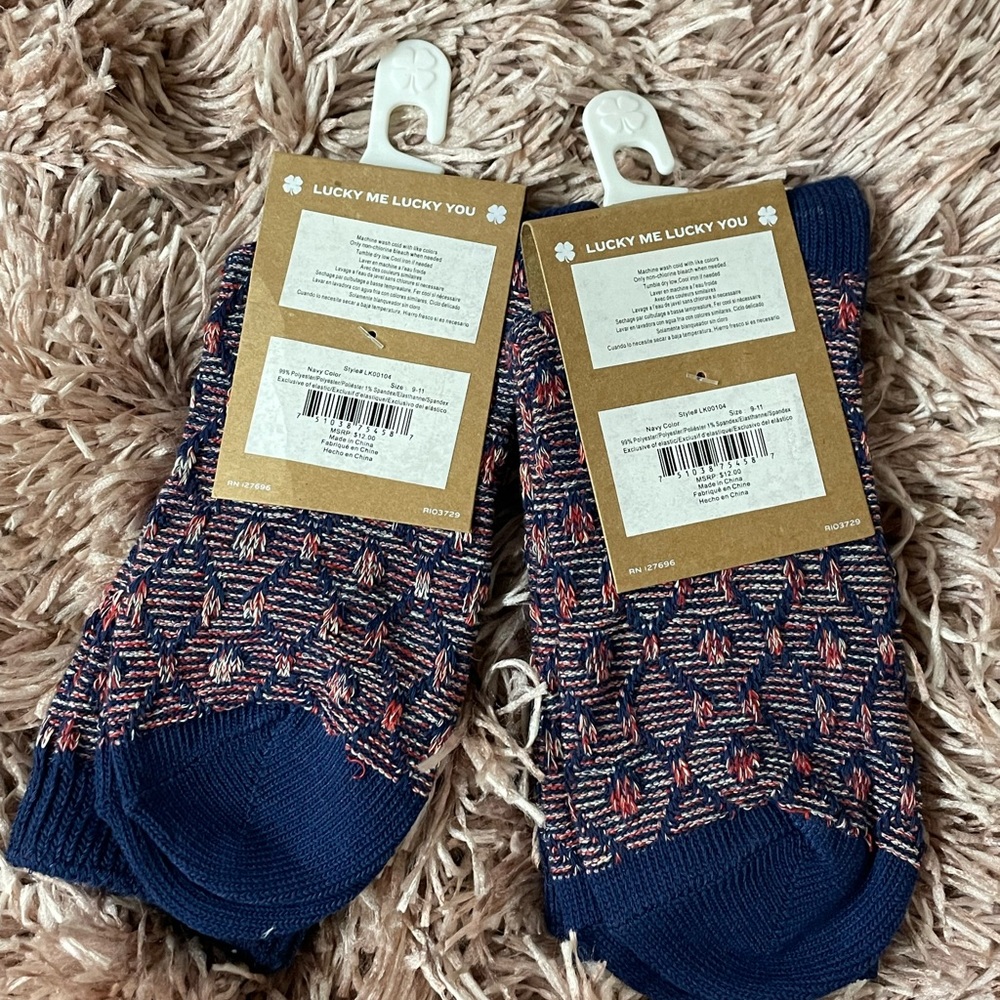 NEW Lucky 🍀 Brand Crew Socks